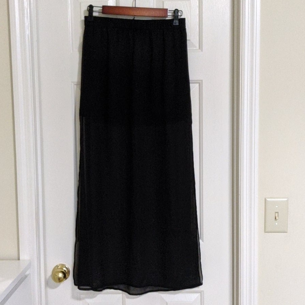 Express chiffon maxi skirt